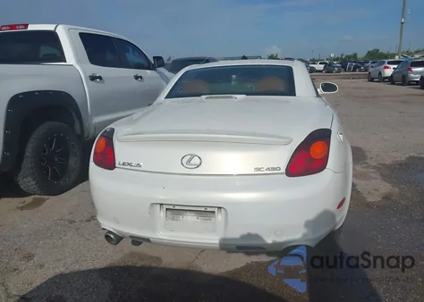 2002 Lexus Sc 430 из США, поврежденный, VIN JTHFN48YX20029567